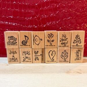Stampin' Up! Wooden Stamp Set - Natural Tan